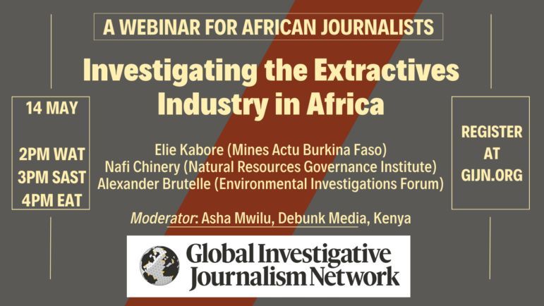 NEW! GIJN is pleased to host a webinar on 'Investigating the Extractives Industry in Africa.' In this online workshop, free to journalists in Africa & beyond, 3 experts will discuss tips, tools & resources + areas for possible investigation. Register 👉🏾 buff.ly/3UjxPxh