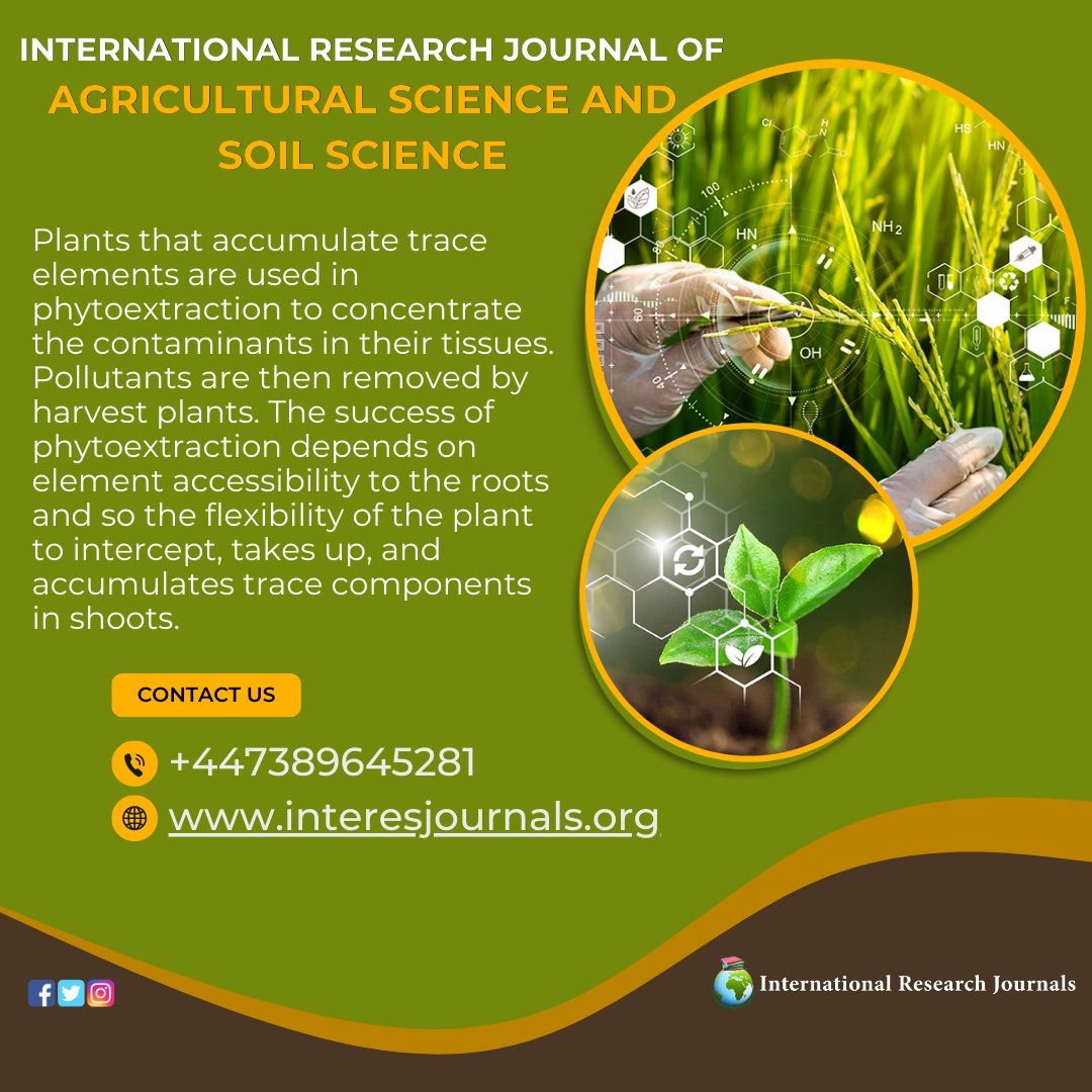 Author submits comprehensive article on Agricultural Science, exploring innovations, sustainability, productivity, and implications for global food security and environmental conservation. #agronomy #crop #Science #SoilHealth #sustainable #agriculture #precision #farming #POTUS