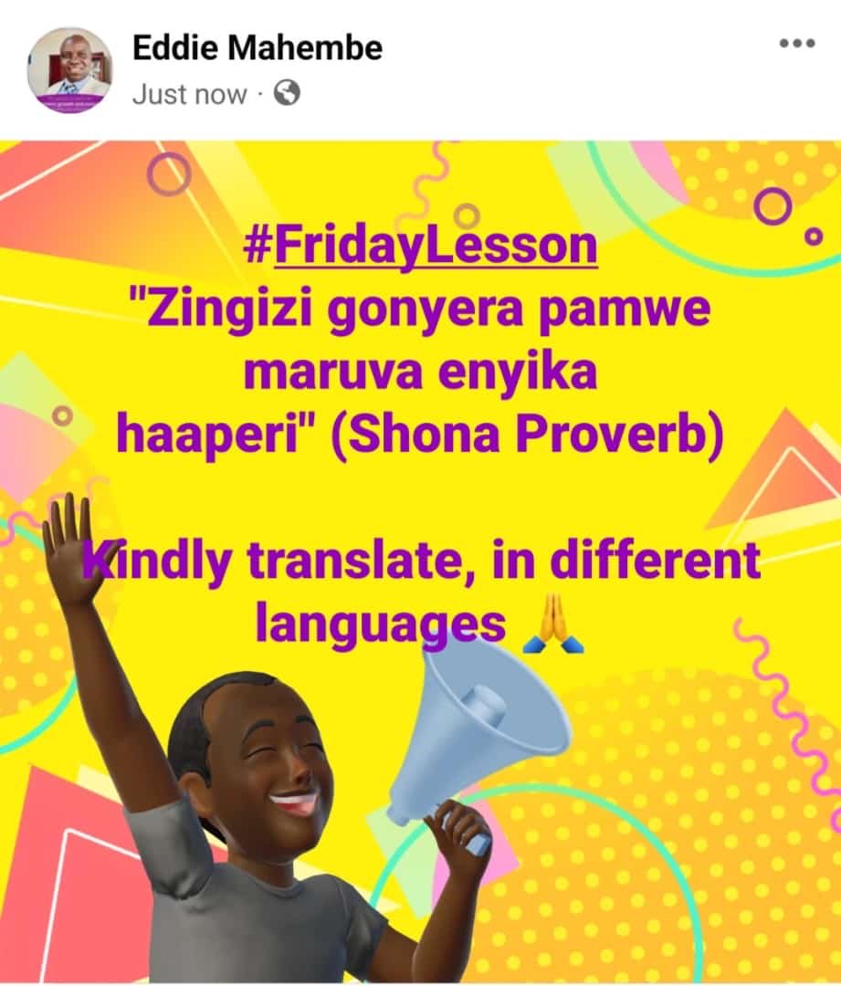 Kindly help in translating this proverb 🙏