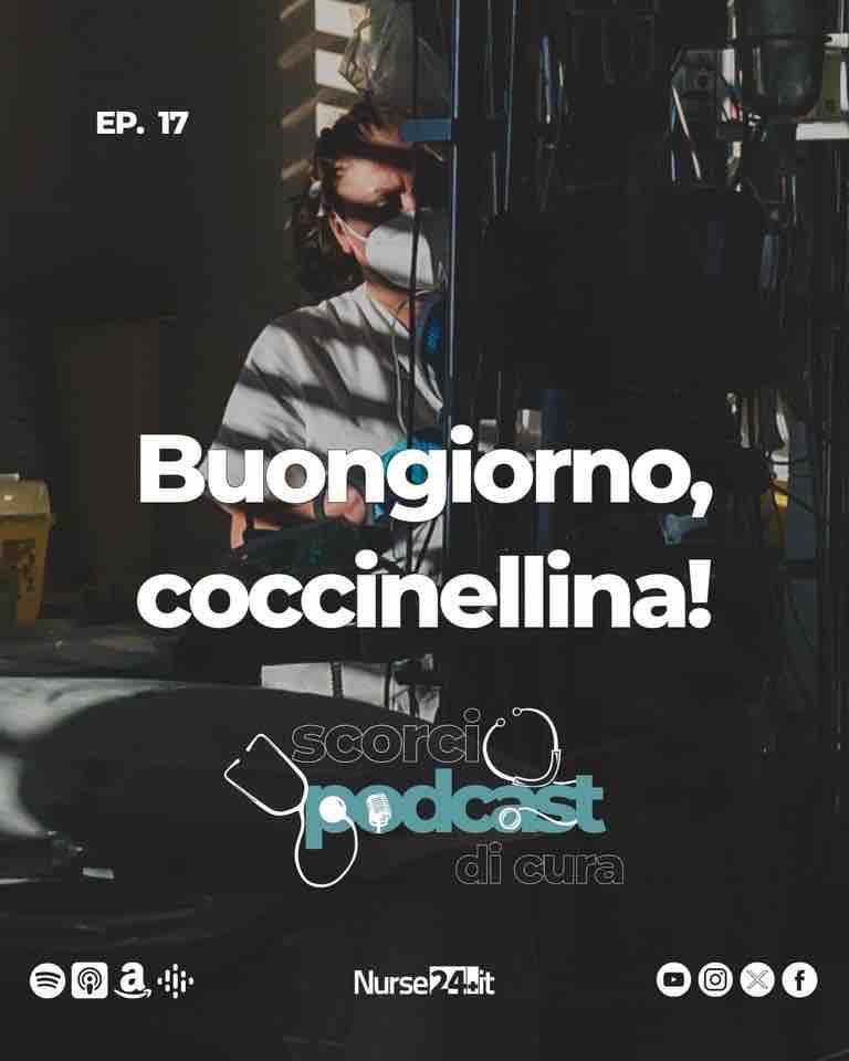 “Buongiorno signora De Angelis! Se posso chiedere, come mai questo soprannome?” Il diciassettesimo episodio disponibile su #Spotify: open.spotify.com/episode/08Zikv… #scorcidicura #nurse24it #podcast🎙️🎧