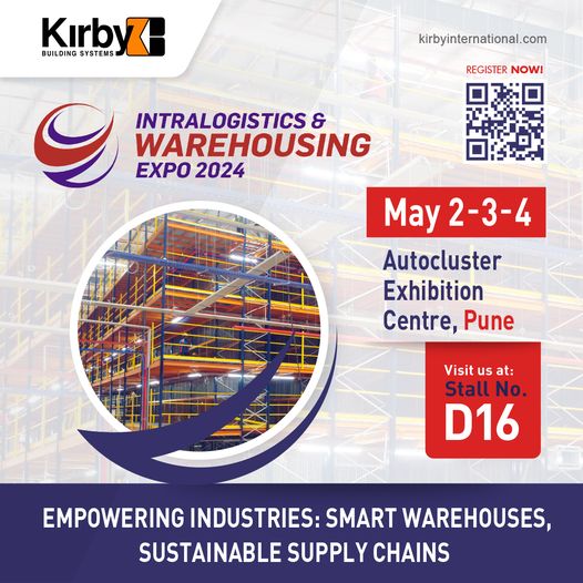 Excited to be part of the Intralogistics and Warehousing Expo 2024!

Visit us at booth no. D16 at Autocluster Exhibition Centre, Pune on the 2nd, 3rd & 4th of May and let's explore the endless possibilities in logistics together.