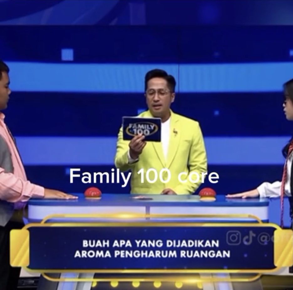 Family 100 core

Cape banget😭 jawabannya kenapa pada diluar nalar semua si😭