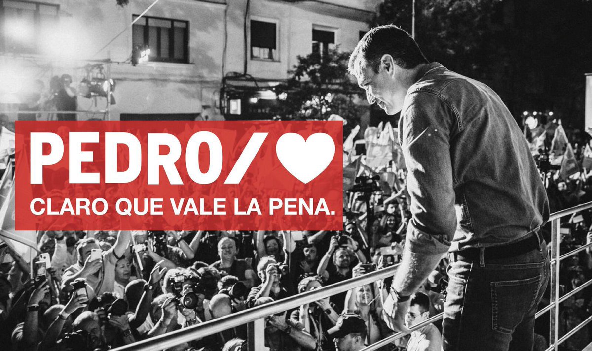 #BuenosDias #NoTodoVale #YoConPedroSanchez #NoEstasSolo ¡¡ADELANTE, PRESIDENTE!! 💪🌹