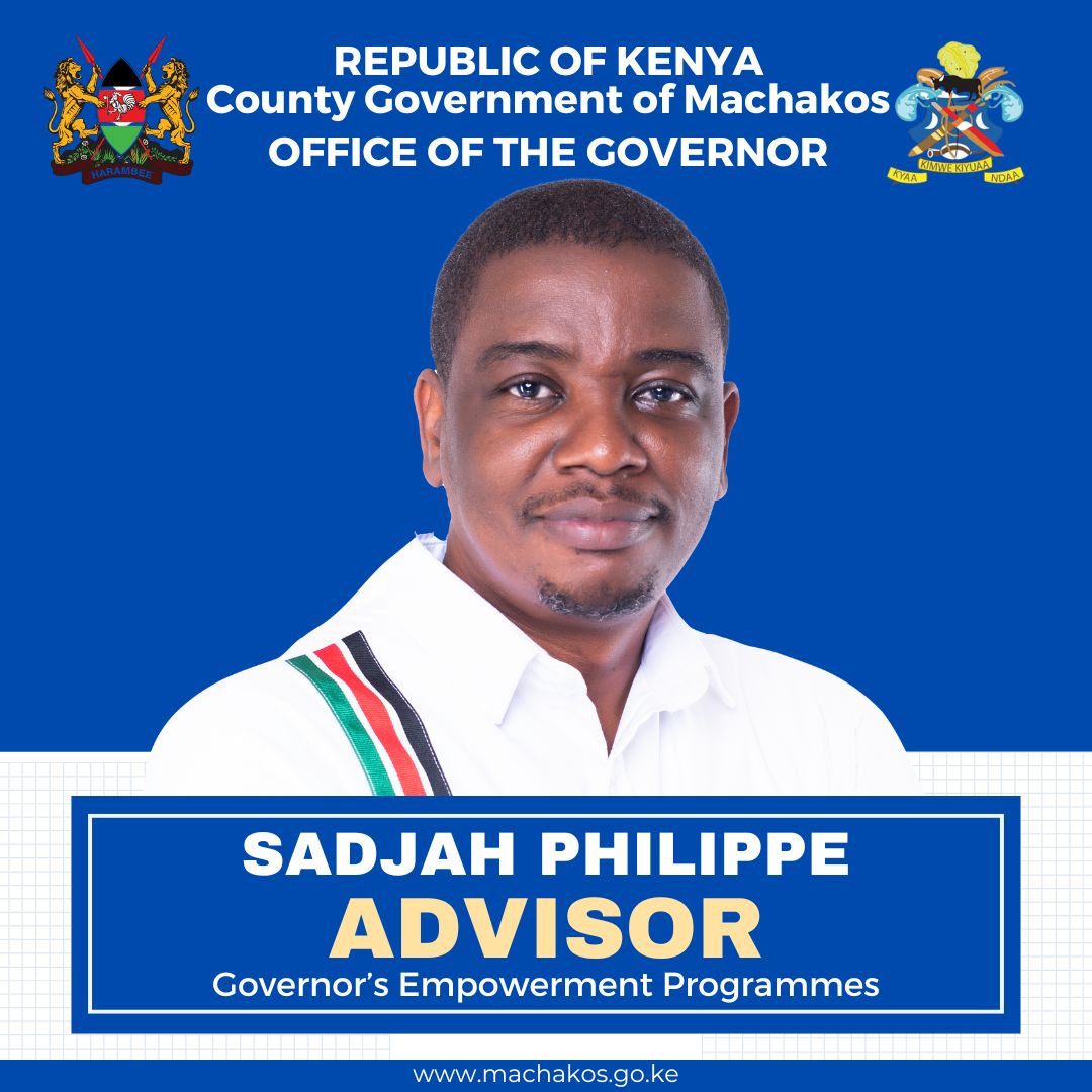 PhilippeSadjah's tweet photo. ACCEPTANCE STATEMENT 

Dear Your Excellency, Hon. Governor Wavinya Ndeti, 

I am deeply honoured and humbled by your appointment of me to serve as the Advisor Governor's Empowerment Programmes, domiciled at the Office of the Governor in Machakos County. I am grateful. https://t.co/VLcUO8W5tw