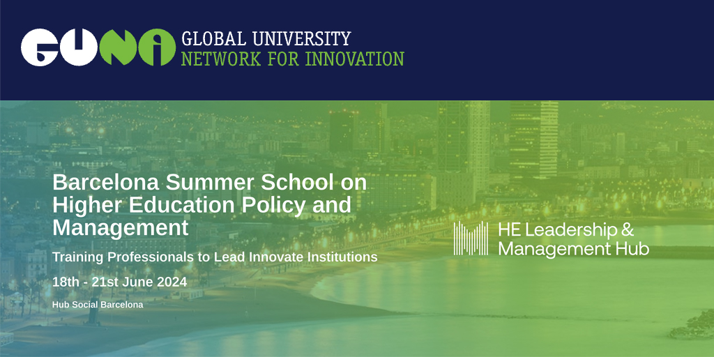 📢 University leaders and management professionals: applications for @GUNi_net Barcelona Summer School on Higher Education Policy and Management are open until 30th April! Gain skills to address higher education challenges. Apply now: guninetwork.org/hub-summer-sch……