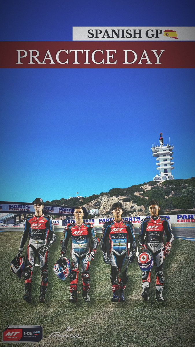 PRACTICE DAY 🇪🇸🐴💨

#mthelmetsmsifamily♥️ #mthelmetsmsi #Moto3 #MotoGP #2024season #ivanortolá #ortolá #ryuseiyamanaka #yamanaka
#Moto2 #sergiogarciadols #pilotodeburriana #aiogura #ogura