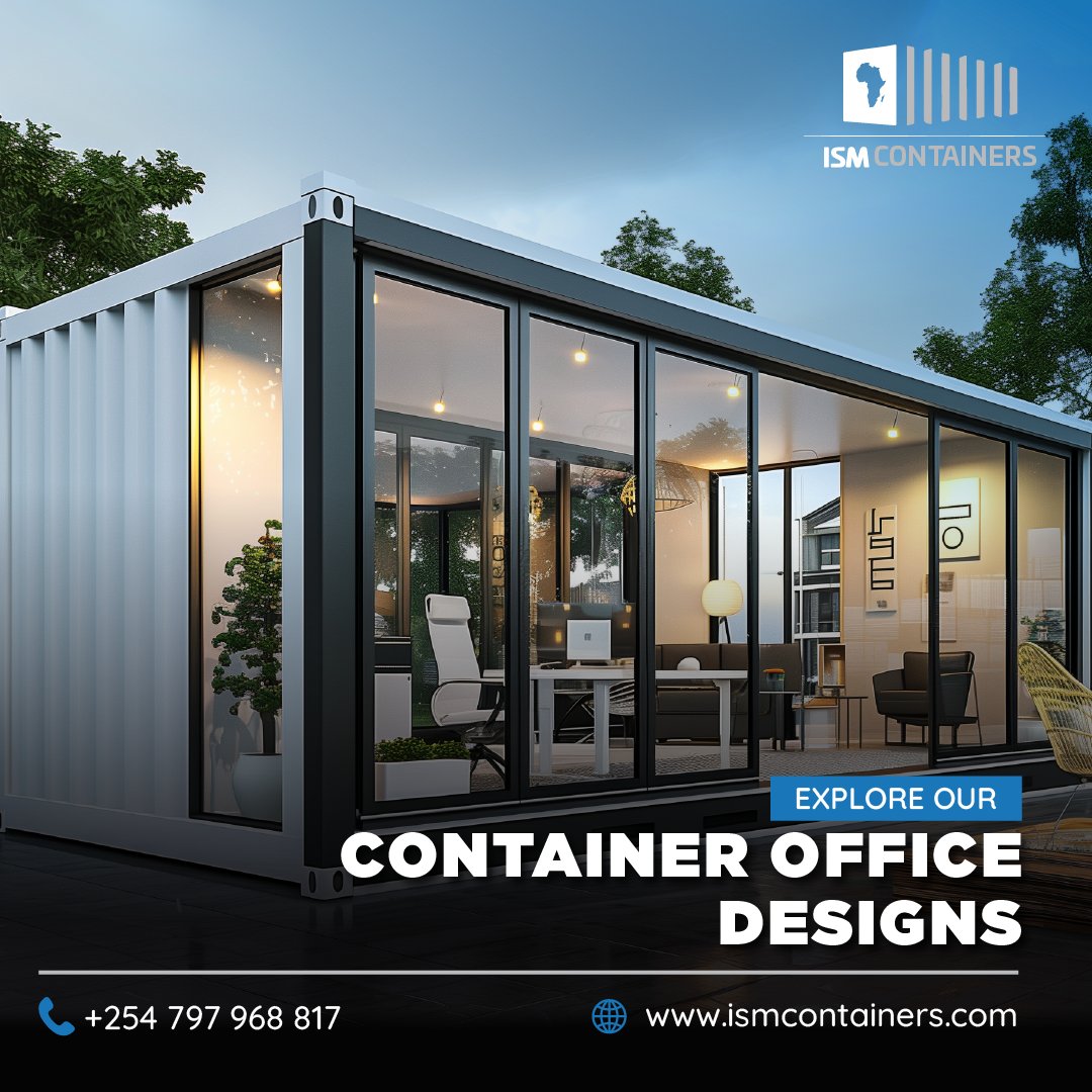ISMContainers's tweet photo. At ISM Containers, we specialize in repurposing shipping containers to create modern and efficient office spaces. Our container offices are designed to maximize productivity with customizable layouts and amenities that meet your specific requirements.

#container #office https://t.co/HJiFlMmfe5