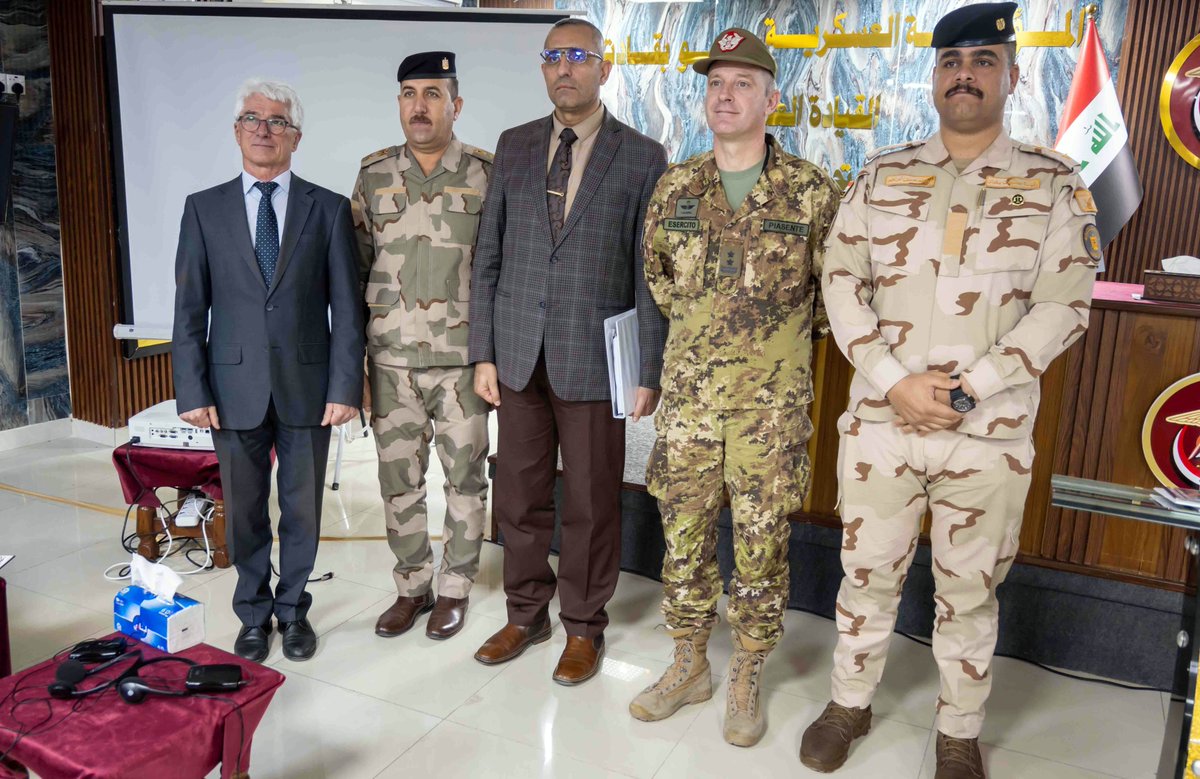 On 25th of April, DUFMS Deputy President and NMI Chief of Staff presented certificates to MoD, ISF and Federal Police participants at an International Humanitarian Law course, offered by the San Remo International Institute on Humanitarian Law. #workingtogether4iraq #WeAreNMI