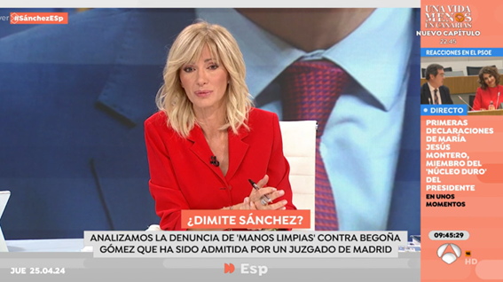 #Audiencias I

🏆 <a href="/EspejoPublico/">Espejo Público</a> vuelve a ser LÍDER este jueves SUBIENDO AL 15,5%

📈 Es su 2º MEJOR resultado de la temporada

👉 Congrega a 416.000 seguidores de media y 2.478.000 espectadores únicos

📊CRECE al 15,9% de 08:55 a 10:30 h y hasta las 11:00 h, a más de un punto de