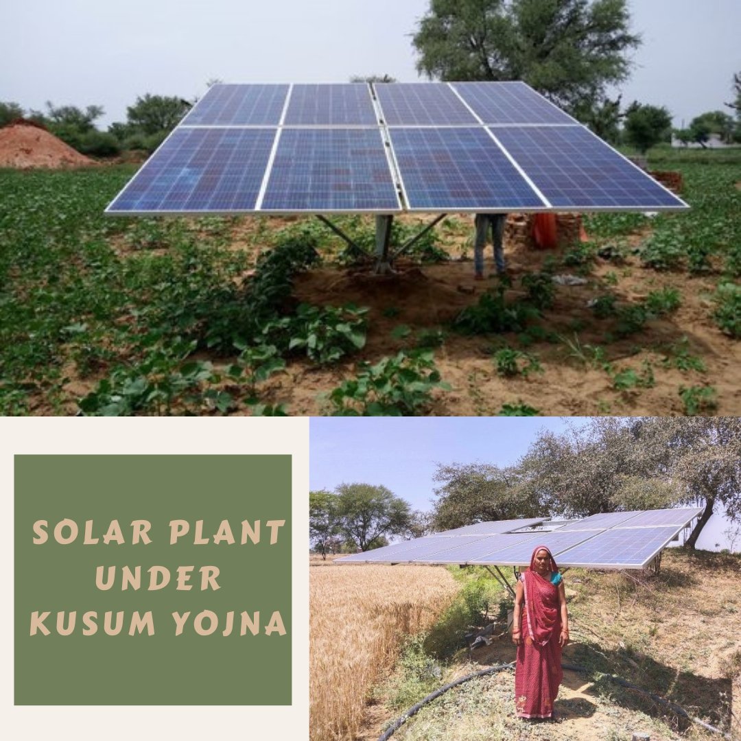 Solar plant under KUSUM Yojna-A resident of village Kumhadoura Maf,Smt. Ramdulari,an entrepreneur under the Sammriddhi project in Mahoba,received a solar plant with the assistance of the Agriculture dep. under the scheme of PM-KUSUM. #BASANT #womenempowerment #ruralrevolution