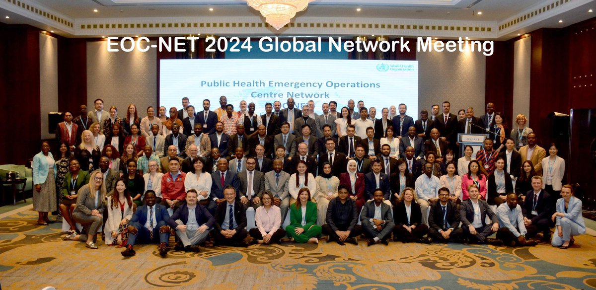 drmichelyao1's tweet image. On 24-26 April 2024, WHO (@WHE) convened with Partners, a 2-day global network meeting of public health emergency operations centres networks (#EOCNET) in Dubai. 134 Health leaders &amp;amp; experts, and donor partners from over 70 countries attended. #EOCs best practices were endorsed.