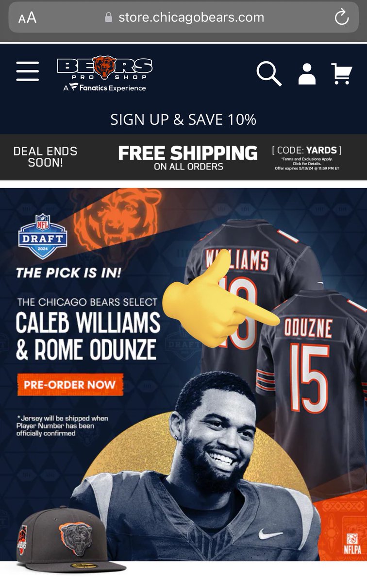 jazapico's tweet photo. @ChicagoBears c'mon guys! You had one job ... Oduzne? @RomeOdunze https://t.co/e9ZAv3rxrK