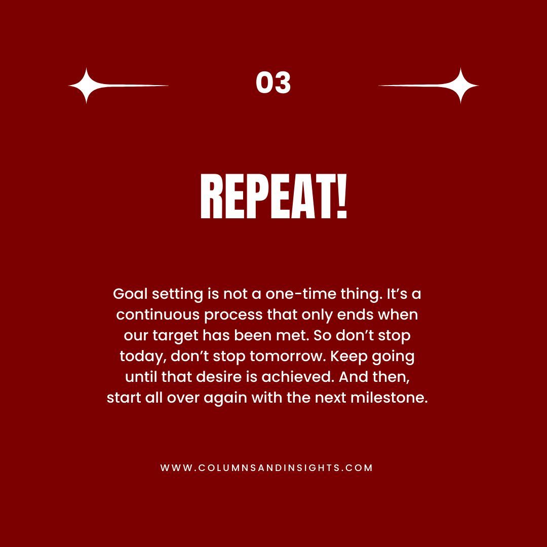 Setting goals can seem daunting. Particularly if your mind and skill sets don’t seem to align. To solve this problem, some people avoid goal setting altogether and live on cruise control. But this is no way to live and grow. Below are a few tips to ease your goalsetting process.