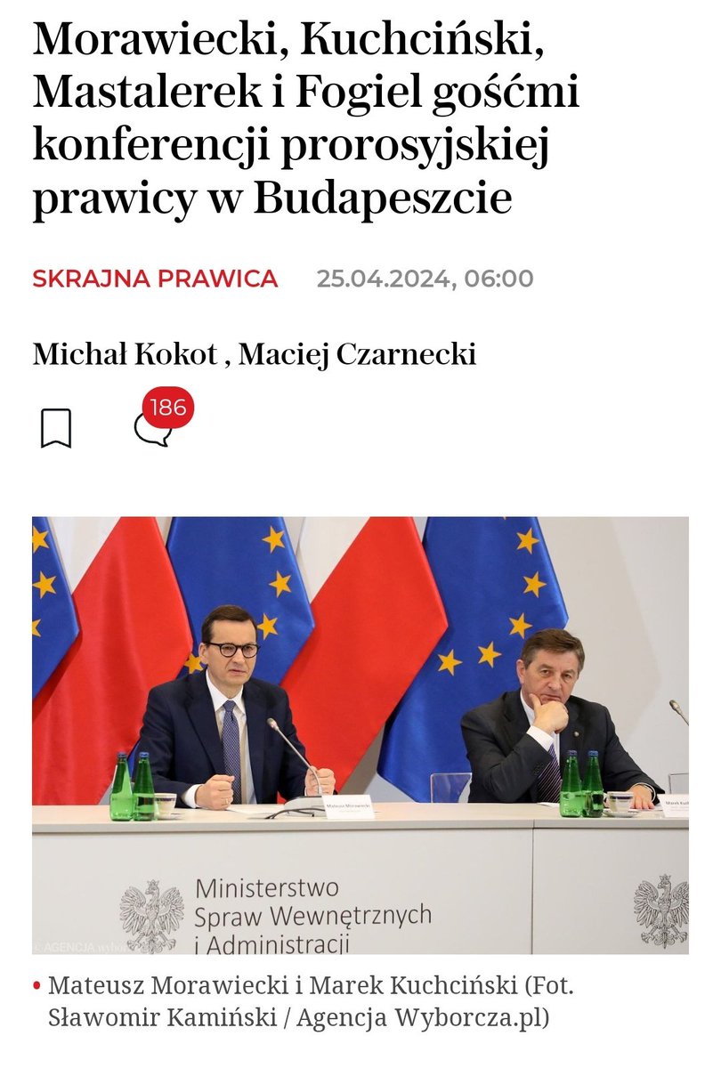 Pisowcy z wiceprezydentem Mastalerkiem na proruskiej naradzie przed wyborami do PE. Czy skomentował to juz rzecznik MSZ, który na łamach 'GW' pisał, że 'PiS nie jest ruskim agentem', a tak w ogóle to 'w polskiej polityce nie ma 'ruskich onuc'' - Wroński? wyborcza.pl/7,75399,309174…