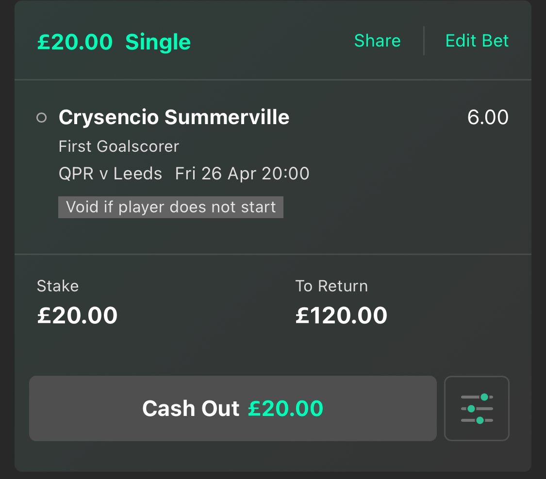 £60 #Giveaway & 5/1 TIP 😍⚽️ IF SUMMERVILLE SCORES FIRST TONIGHT I’ll GIVE 3 OF YOU £20 EACH 🐝💥 TO ENTER DO THE 3 BELOW STEPS!! 🫡🫡🫡 1 🫱 LIKE & REPOST 2 🫱 FOLLOW ME 3 🫱 JOIN MY FREE GROUP HERE >>> t.me/+uor1YrswbHg5O… Lets goooooo 🐝🐝⚽️⚽️