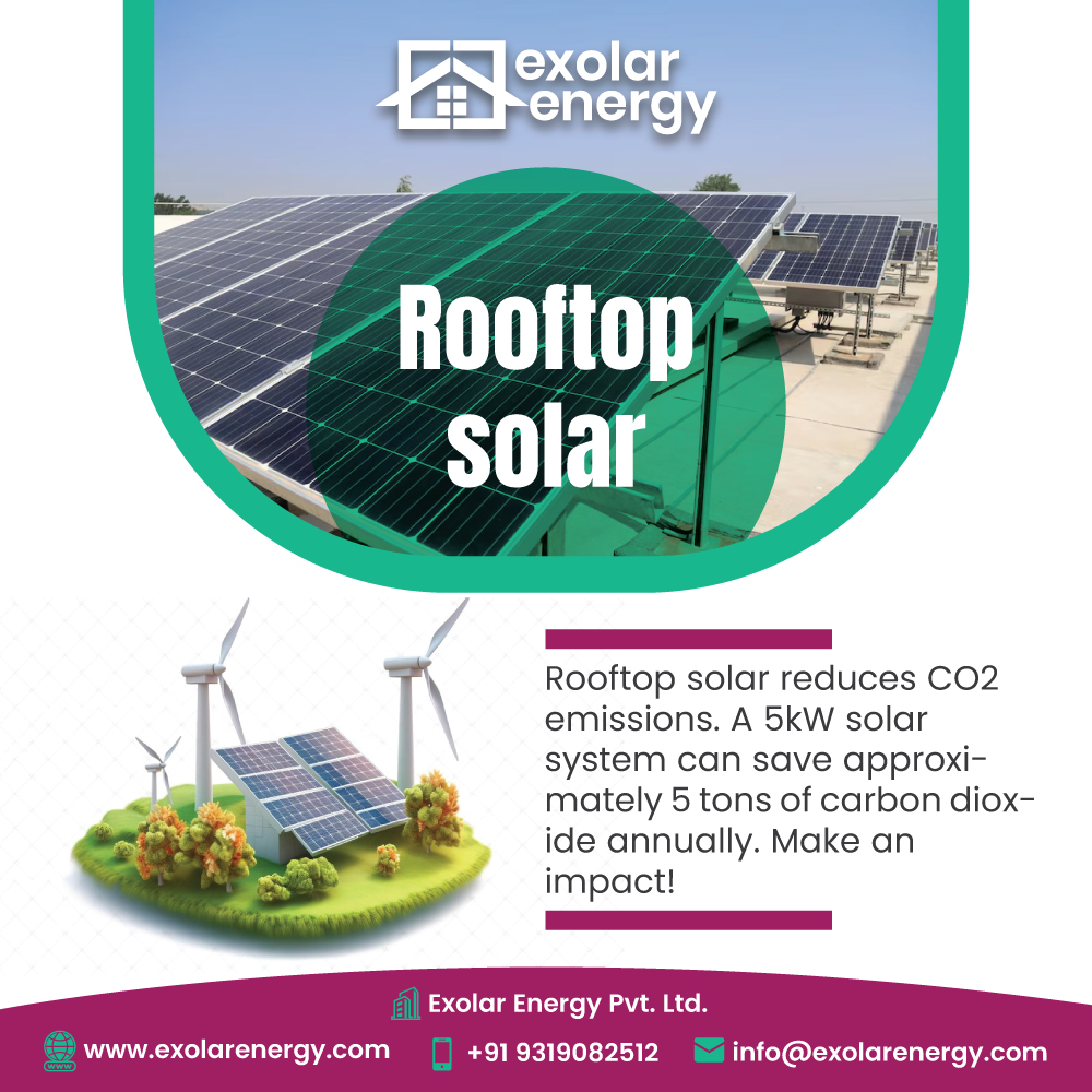 Rooftop solar reduces CO2 emissions! 📷 +91 9319082512 📷 info@exolarenergyproject.com 📷 exolarenergy.com #exolarenergy #solarpanelspanels #SolarEnergy #SolarPower #RenewableEnergy #solarsolutions #SolarEPC #SolarProducts #SolarROI #InvestInSolar #rooftopsolar