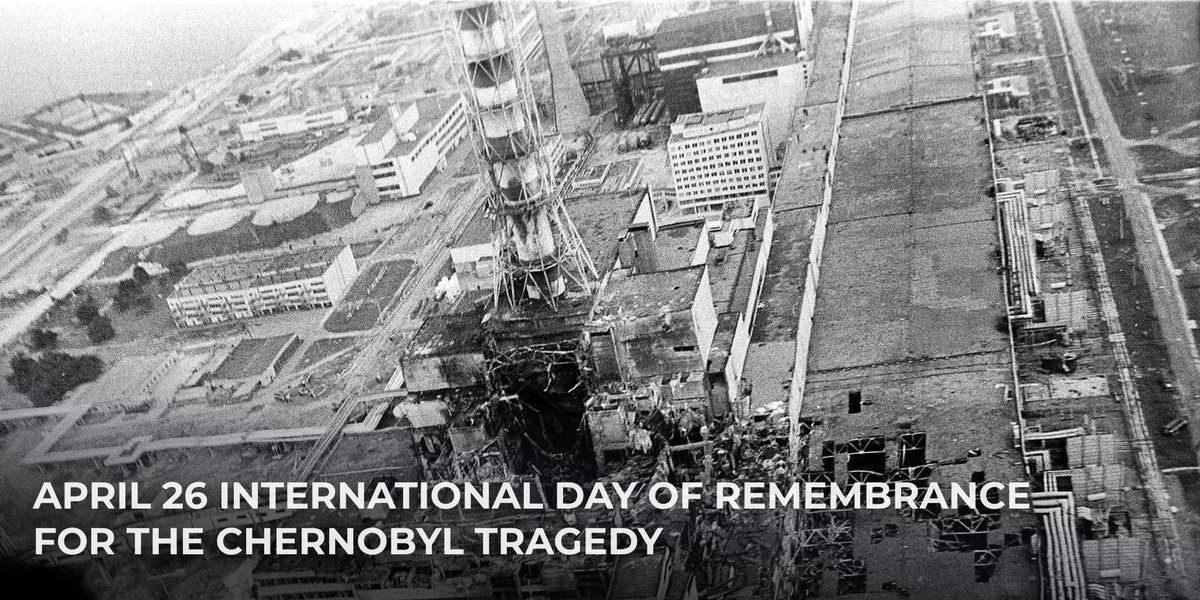 Today marks the International Day of Remembrance of the Chornobyl Tragedy of 1986, the largest man-made disaster in history. It's important to remember the consequences of tragedy and to confront the present. #Russia's daily nuclear terror has no borders and endangers all of us.