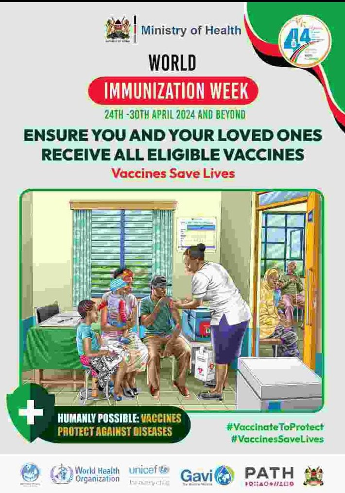 World immunization week inaadhimishwa kila mwaka katika wiki ya mwisho ya Aprili; Mwaka huu itaadhimishwa kutoka tarehe 24 hadi 30 Aprili. Lengo kuu ni kufikia watu wote wanaostahili kupata chanjo za kuokoa maisha na kuongezea chanjo yetu Ili kuzuia maradhi. #VaccinateToProtect…