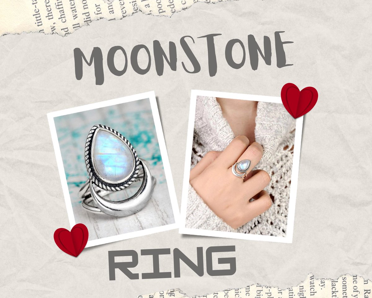 Rainbow Moonstone Ring, Half Moon Moonstone Ring, June Birthstone, Boho Ring, Healing Crystal, Silver Ring Women, Bridesmaid Ring, Midi Ring

Link :--artisansdesigned.etsy.com/listing/169343…
#moonstone #moonstonering #moonstonejewelry #silverring #handmadering #gemstonering #silverjewelry #ring