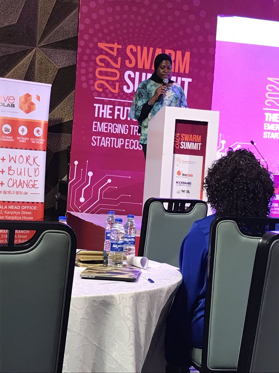 ⁦@azawedde⁩ giving her keynote address at the SWARM Summit themed: The Future is Now-Emerging trends shaping startup ecosystem.⁦@hivecolab⁩ ⁦@tmsruge⁩ ⁦@BarbsBirungi⁩