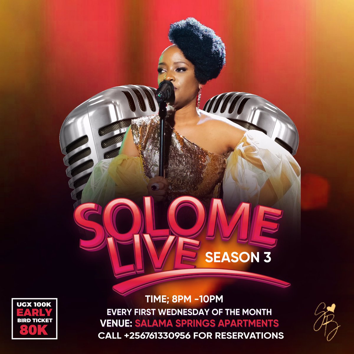 The Queen of love @solomebasuuta is back ✨✨✨✨

 #SolomeLive season 3 is here...🎤🔥🎵 *May 1st, 2024* will be the first of many shows, every first Wednesday of the month at Salama Spring Apartments in Bugolobi* starting at 8pm!

Ticket link ▶️ qkt.io/SolomeLiveMay*