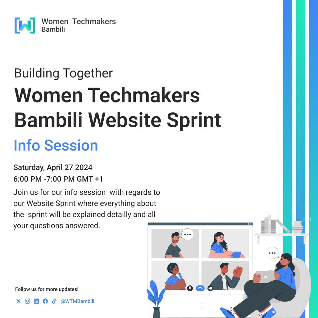 WTMBambili's tweet photo. Hellooo girls....guess what???🤭. 
Our info session is tomorrow!!!🥳
Have you registered?
Here's the link to do so if you haven't.
Link: https://t.co/mqMLtOrMYF
It's going to be fun 😄.See you tomorrow! https://t.co/PbfRqbwVou