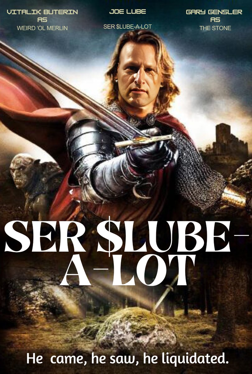 0xSpotDeFi's tweet photo. Our Knight in shining armor is coming to the rescue!

An evil conglomerate formed in the shades...

King Gary G is trying to undermine the whole industry and theres only one man we can put our hope into:

@JoeLubeCoin and his beautiful royal maiden @JoyLube_ ⚔️

@ethereumJoseph #ETHforAll @GaryGensler @SECGov