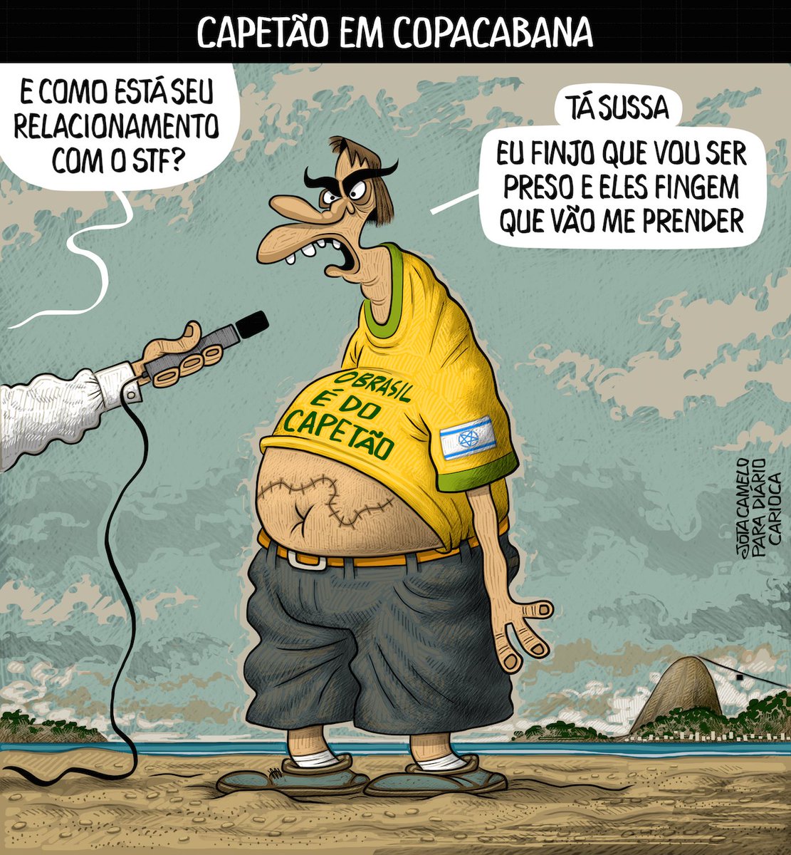 Charge para o jornal Diário Carioca: diariocarioca.com Apoie o trabalho do #JotaCamelo via PIX: jotacamelocharges@gmail.com ou pelo site: jotacamelo.com.br Também colabore compartilhando esta charge nas redes sociais ou em qualquer veículo de imprensa.