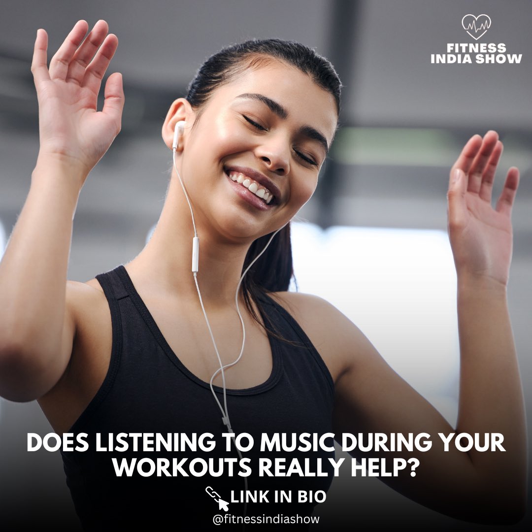 Music in workouts is a match made in heaven. 🎧🏋🏻 Let’s explore the profound impact of music on workout performance and how you can harness its power to supercharge your fitness journey by visiting the link below 🔗 fitnessindiashow.com/music-in-worko… #WorkoutPlaylist #Music #FitnessIndia