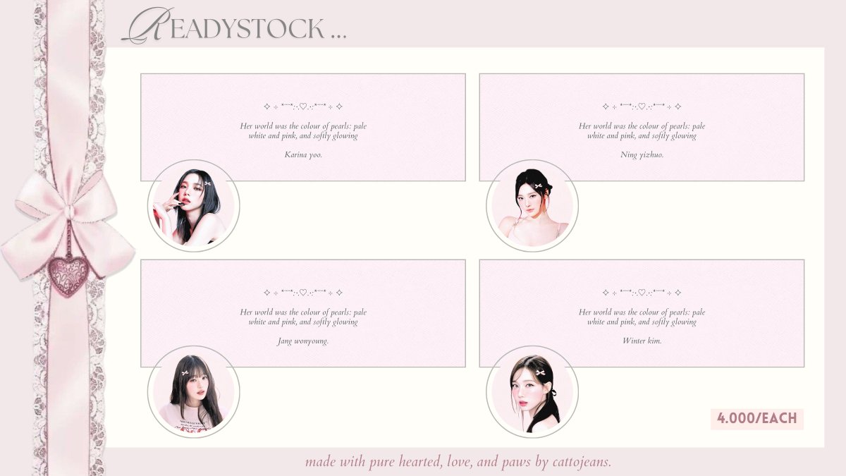cattojeans's tweet photo. any interaction would be appreciated!

hello! berry bawa layout readystock gg
. 🎀  only 4OOO idr/each  ૮꒰ ˶• ༝ •˶꒱ა ♡
get ava png only free replacement text
ʚ₍ᐢ. .ᐢ₎ɞ any payment only via Q𝑅𝐼𝒮  💳

#zonauang #zonaba https://t.co/g92OauDnoE