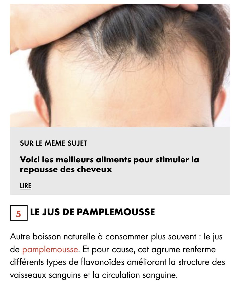 Bref, CNews c'est vraiment un robinet à bullshit. Quel que soit le sujet. (J'avoue que je n'ai pas eu le courage d'aller voir ce qu'il fallait manger pour faire repousser les cheveux)