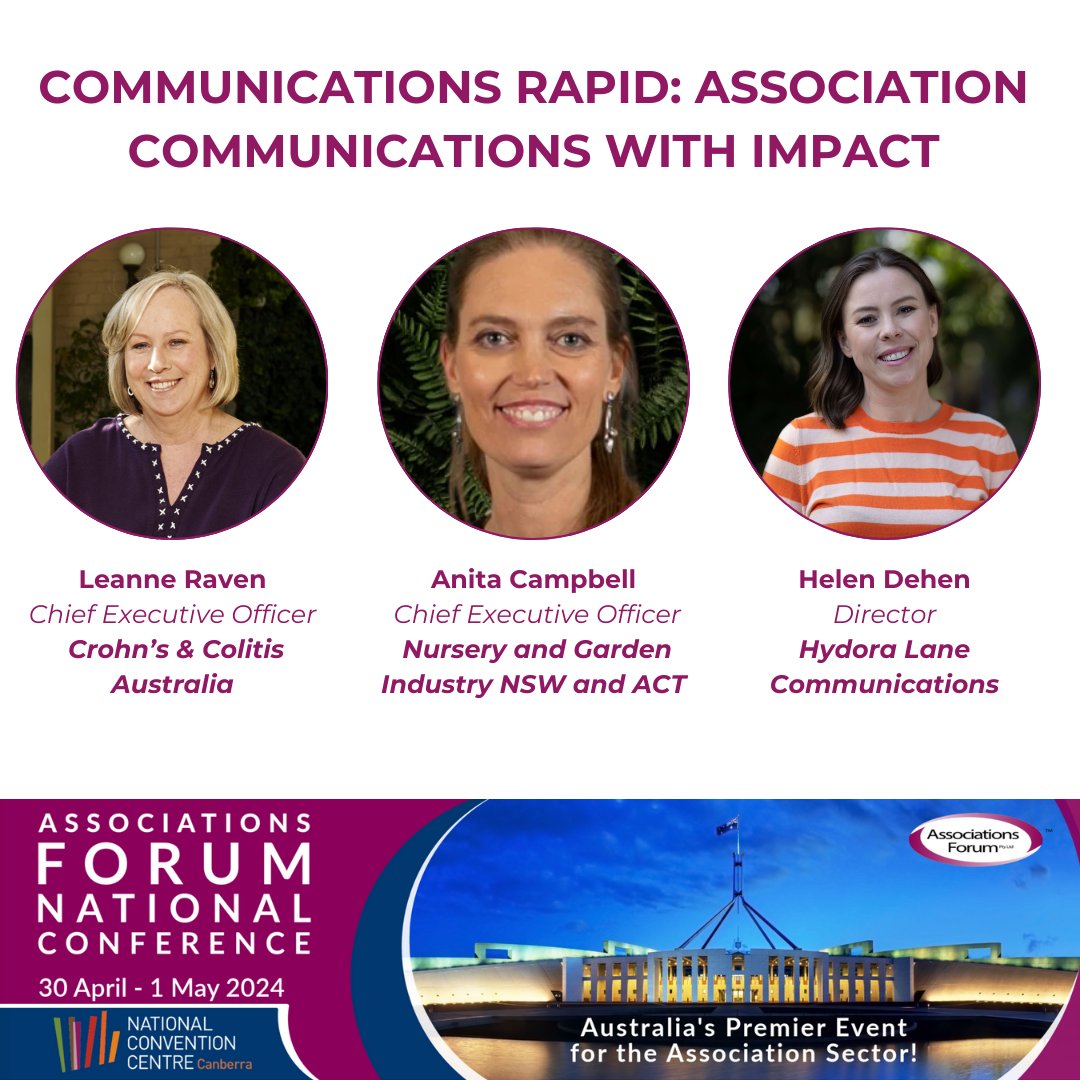 Hear from Leanne Raven, Anita Campbell and Helen Dehen as they share how they developed their top performing campaigns including identifying the problem, the target audience, the correct messaging, and utilising media outlets. See you next week!
#AFNC2024