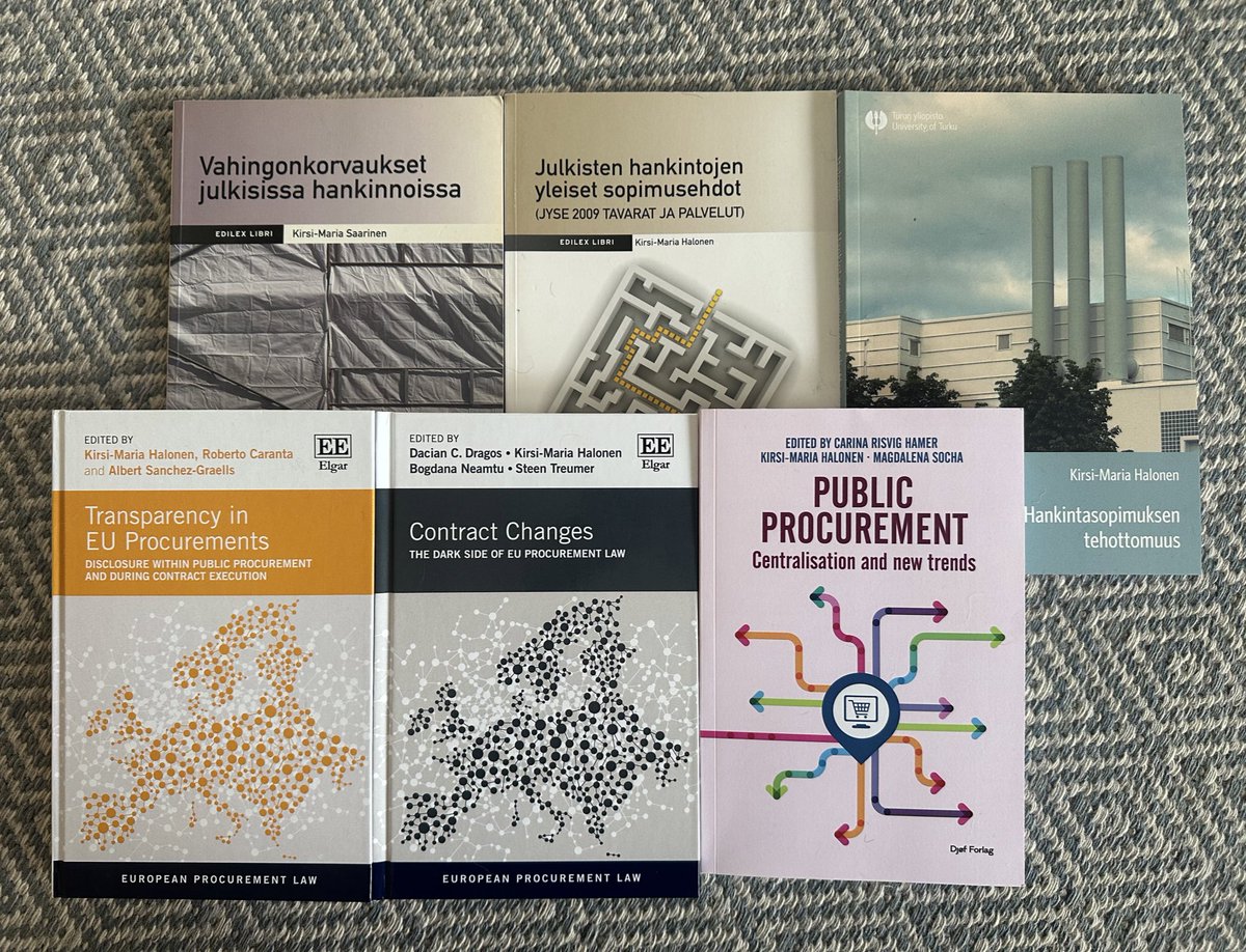 There they are from 2008 to 2024. First three in Finnish by Finnish publishers, next three in English by foreign publishers #AcademicTwitter #academicpublishing