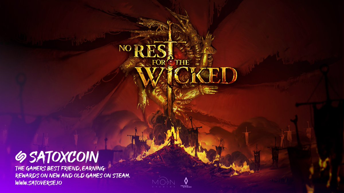 Play #norestforthewicked and #EARN #Rewards  in $SATOX #SATOXCOIN.

Play2Earn on #STEAM #SteamDeck 🎮 docs.satoverse.io/docs/p2e-signup 

$satox #satox #satoxcoin #p2e #p2egames #norestforthewicked #mon #steam