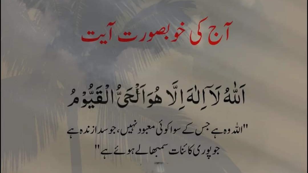 آج کی خوبصورت آیت 
Mashallah 
Subhanllah 
Jazakallah