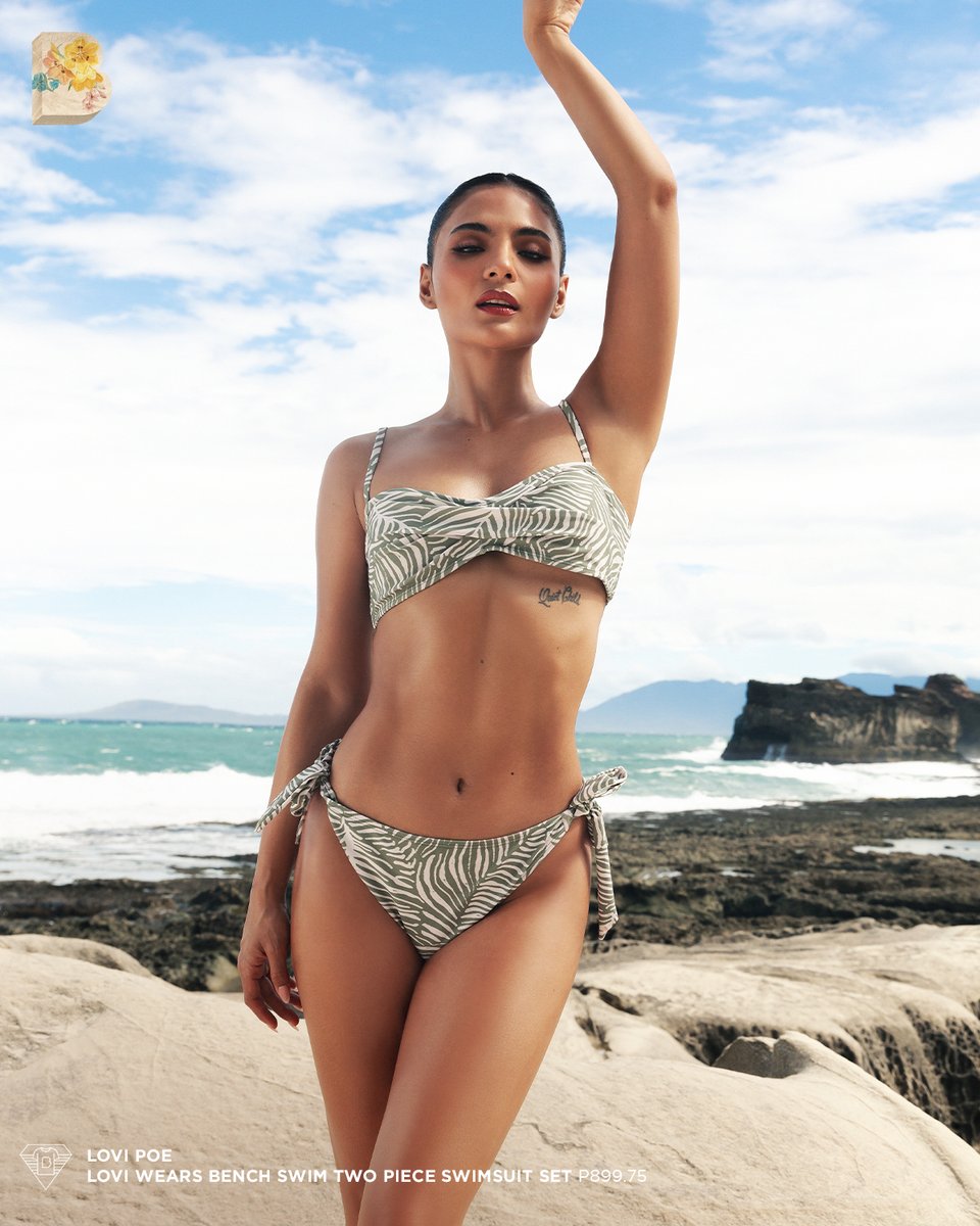 Swap out those deadlines for tan lines! @LoviPoe's sizzling 2-piece #BENCHSwim set screams summer confidence. Want to radiate that same energy? Shop her look today.

Two-piece Set (GST0279) P699.75

#BENCHAnotherSunday