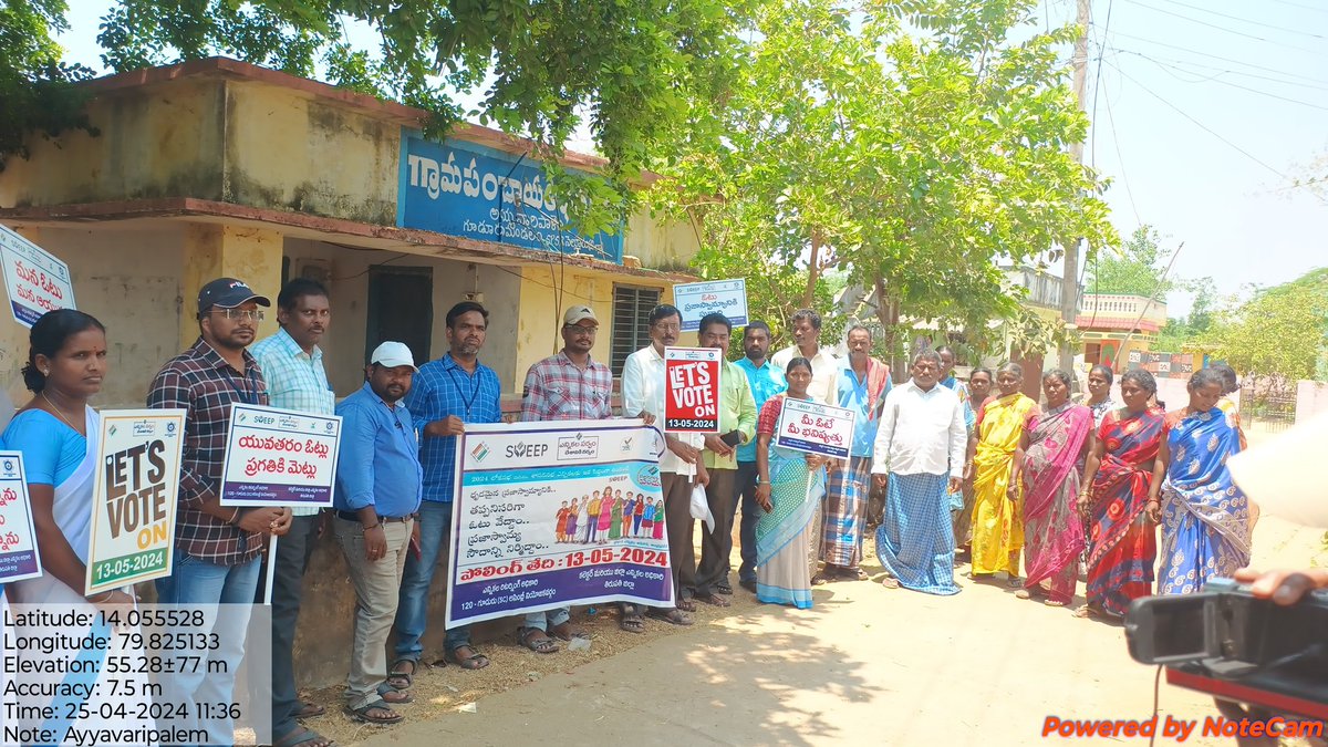 MpdoGudur's tweet photo. SVEEP Activities at Ayyavaripalem village, Gudur mandal @Deo_Tpt_2024 https://t.co/6pl3yBQBJu
