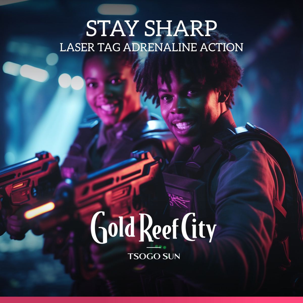 It’s time to put your skills to the test in the Laser Zone arena. Strap up, take aim and earn those bragging rights. Live out your soldier dreams, and command your squadron with elite tactics. Challenge your friends for just R60pp. bit.ly/3OSGpRs