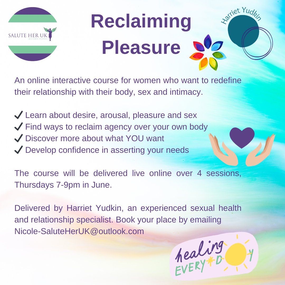Reclaiming pleasure after experiencing sexual trauma is an important step in healing. Sexual trauma can have lasting effects on a person's ability to experience pleasure & intimacy. Join our women only course & restore a sense of control over your own body and sexuality.#women