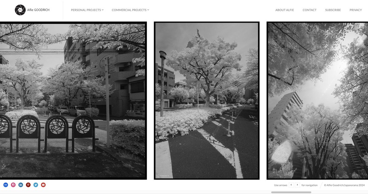 Here in Tokyo, the sun came out nicely this morning. So, had my first outing this year with the infrared converted Nikon D800e. Quite happy with the results. black and white photography blog.alfiegoodrich.com/portfolio/walk…