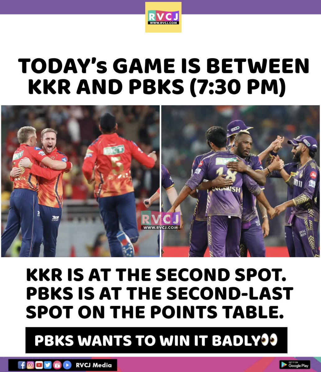 Today's match
#kkr #pbks #punjabkings #kolkataknightriders