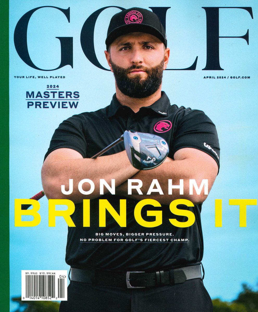 #ジョン・ラーム が表紙を飾る #Golf #magazine 4月号は #マスターズ 特集！ウェブでのご注文はこちら→x.gd/UMJJ7
4/26は #プレミアムフライデー でお得に。一部店舗にてプレミアムフライデー洋書 #洋雑誌 10％OFFセール開催(あ)#海外マガジン #JonRahm #Masters #masters2024