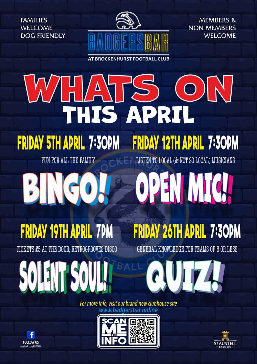 QUIZ NIGHT TONIGHT We are hosting another Quiz Night in the Badgers Bar on Friday 26th April 2024 at 7.30pm General Knowledge Quizzing fun for teams of up to 6 Players and open to Members and Non Members Sharpen your pencils Quizzers ✏️