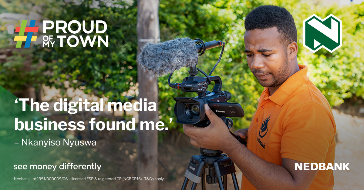 Find out how Nkanyiso Nyuswa collaborated with the Nedbank-funded Ranyaka Building Programme to develop and grow his business, Fire Spark Digital Media, which he opened in 2018 in Durban: ow.ly/tcTo50RoKeS #ProudOfMyTown