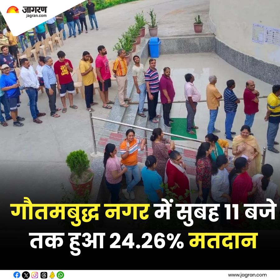 गौतमबुद्ध नगर में सुबह 11 बजे तक हुई 24.26% वोटिंग, US से सीधे मतदान केंद्र पर पहुंचे कुलदीप । 

#GautamBuddhaNagar #LokSabhaElection2024 #ElectionWithJagran

jagran.com/uttar-pradesh/…