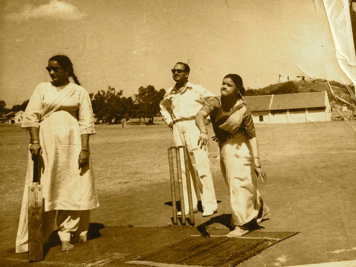 Ma, right arm over the wicket, EME cantonment, Secunderabad, 1960.