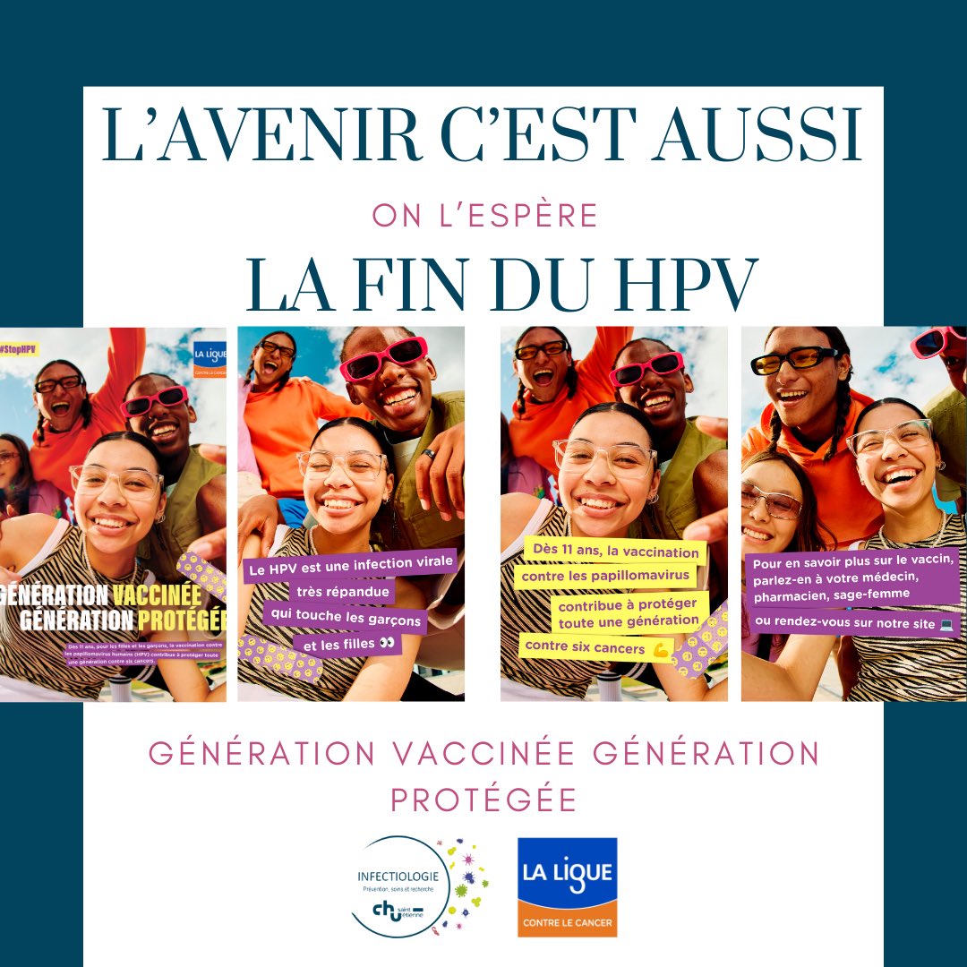 📩 Pour ce dernier jour, on vous parle d’avenir #vaccin #vaccination #papillomavirus #HPV #CHU #liguecontrecancer #CEGIDD #campagnedevaccination #semaineeuropéennedevaccination #SEV