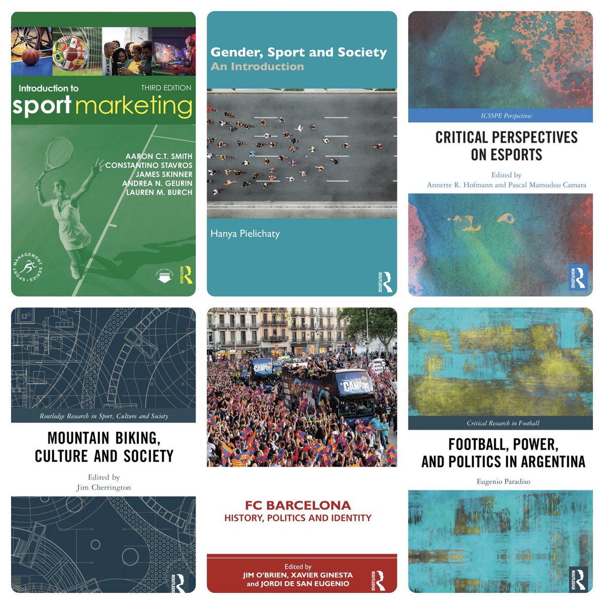 Recap of some of the new books published by @tandfsport over the last few weeks. *20% off all books and ebooks on our website until the end of April*👇 routledge.com/search?sb=SCSL #sport #leisure