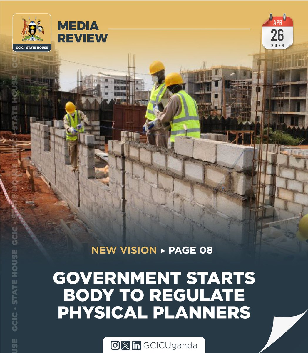 The professional body convened referred to as the Society of Professional Physical Planners has vowed to weed out quacks and curb the cases of collapsing buildings, which have become endemic in Kampala city. #GCICMediaReview #OpenGovUg