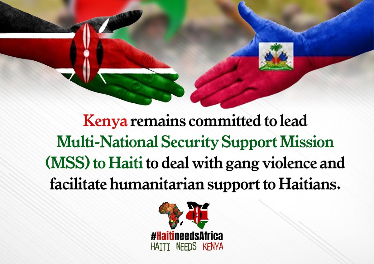 The Kenyan-led mission to Haiti will succeed, owing to several key factors. Firstly, the mission benefits from clearly defined objectives, ensuring a focused and strategic approach to addressing the security challenges facing the nation. Haiti Needs Kenya #HaitiNeedsAfrica